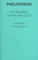 Tapa de On Aristotle's "On the soul 2.1-6"