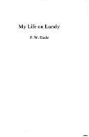 Tapa de My life on Lundy