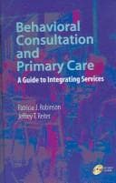 Tapa de Behavioral consultation and primary care