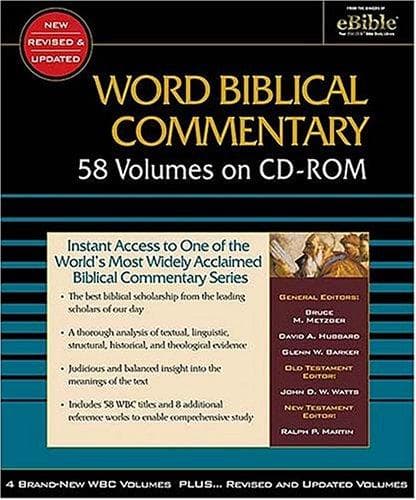 Tapa de Word Biblical Commentary CD-ROM
