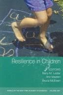 Tapa de Resilience in children
