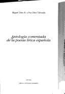 Tapa de Antología comentada de la poesía lírica española