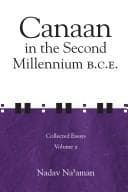 Tapa de Canaan in the second millennium B.C.E