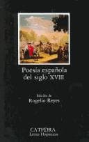 Tapa de Poesia Española Del Siglo Xviii