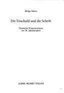 Tapa de Die Unschuld und die Schrift