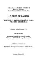 Tapa de Le côté de la mer