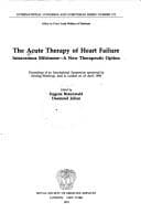 Tapa de The Acute therapy of heart failure