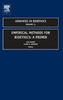 Tapa de Empirical methods for bioethics