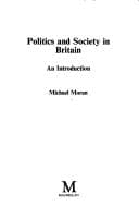 Tapa de Politics and society in Britain