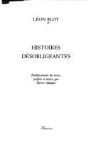 Tapa de Histoires désobligeantes