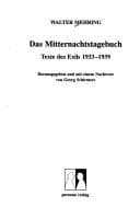 Tapa de Das Mitternachtstagebuch