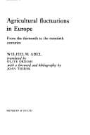 Tapa de Agricultural fluctuations in Europe from the thirteenth to the twentieth centuries