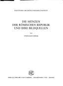 Tapa de Die Münzen der Römischen Republik und ihre Bildquellen