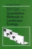 Tapa de Quantitative methods in landscape ecology
