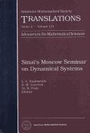 Tapa de Sinai's Moscow seminar on dynamical systems