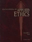 Tapa de The Encyclopedia of applied ethics