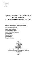 Tapa de Du Bartas et l'expérience de la beauté