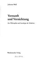 Tapa de Vernunft und Vernichtung