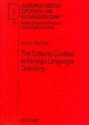 Tapa de The cultural context in foreign language teaching