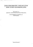 Tapa de Zur Geschichte und Kultur der Juden im Rheinland