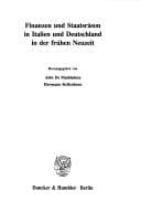 Tapa de Finanzen und Staatsräson in Italien und Deutschland in der frühen Neuzeit
