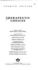 Tapa de Therapeutic choices