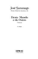 Tapa de Deste mundo e do outro