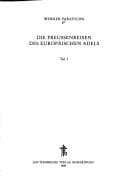 Tapa de Die Preussenreisen des Europäischen Adels
