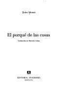 Tapa de El porqué de las cosas
