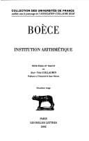 Tapa de Institution arithmétique