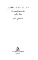 Tapa de Romantic affinities