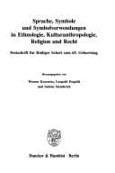 Tapa de Sprache, Symbole und Symbolverwendungen in Ethnologie, Kulturanthropologie, Religion und Recht