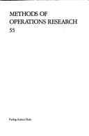 Tapa de Methods of operations research
