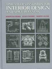 Tapa de Time-saver standards for interior design and space planning