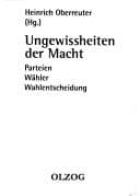 Tapa de Ungewissheiten der Macht