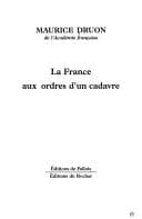 Tapa de La France aux ordres d'un cadavre