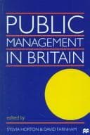 Tapa de Public Management in Britain