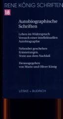Tapa de Autobiographische Schriften