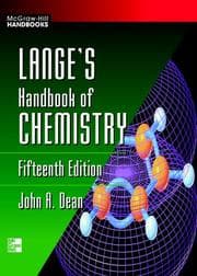 Tapa de Lange's Handbook of Chemistry