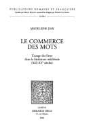 Tapa de Le commerce des mots