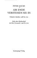 Tapa de Am Ende verstehen sie es
