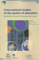 Tapa de Cross-national studies of the quality of education