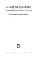 Tapa de Im Geiste der Genauigkeit