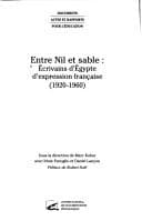 Tapa de Entre Nil et sable