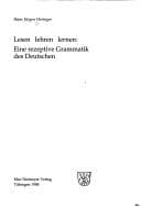 Tapa de Lesen, lehren, lernen