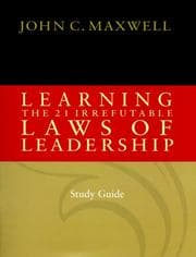 Tapa de Learning the 21 Irrefutable Laws of Leadership (Study Guide)