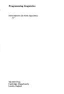 Tapa de Programming linguistics
