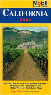 Tapa de Mobil travel guide California, 2002