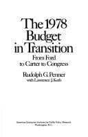 Tapa de The 1978 budget in transition