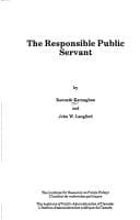Tapa de The responsible public servant